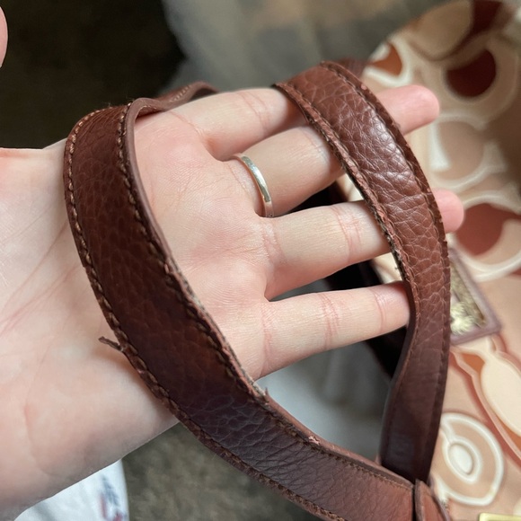 Vintage Coach brown Maggie 16505 Leather Madison OP Art Large Handbag FLAWED - Picture 15 of 15